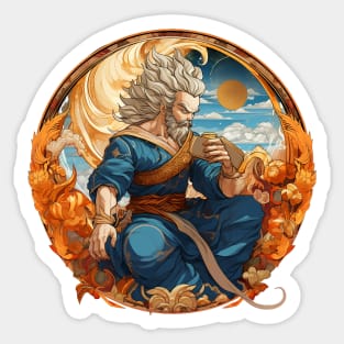 Vegeta greek god style Sticker